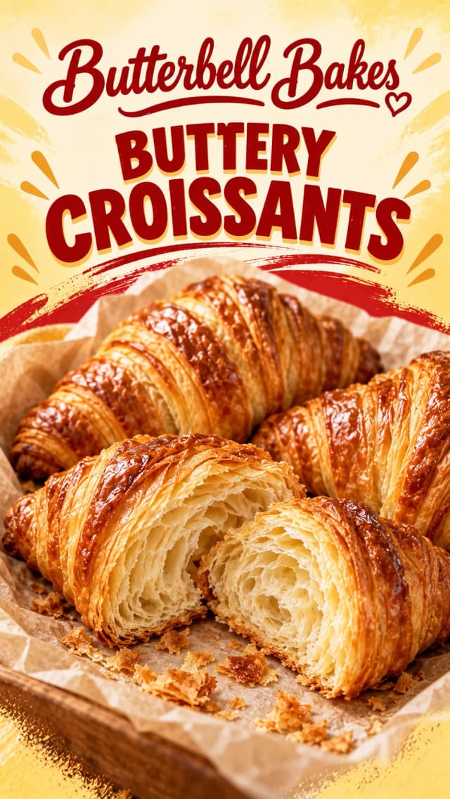 Buttery croissants