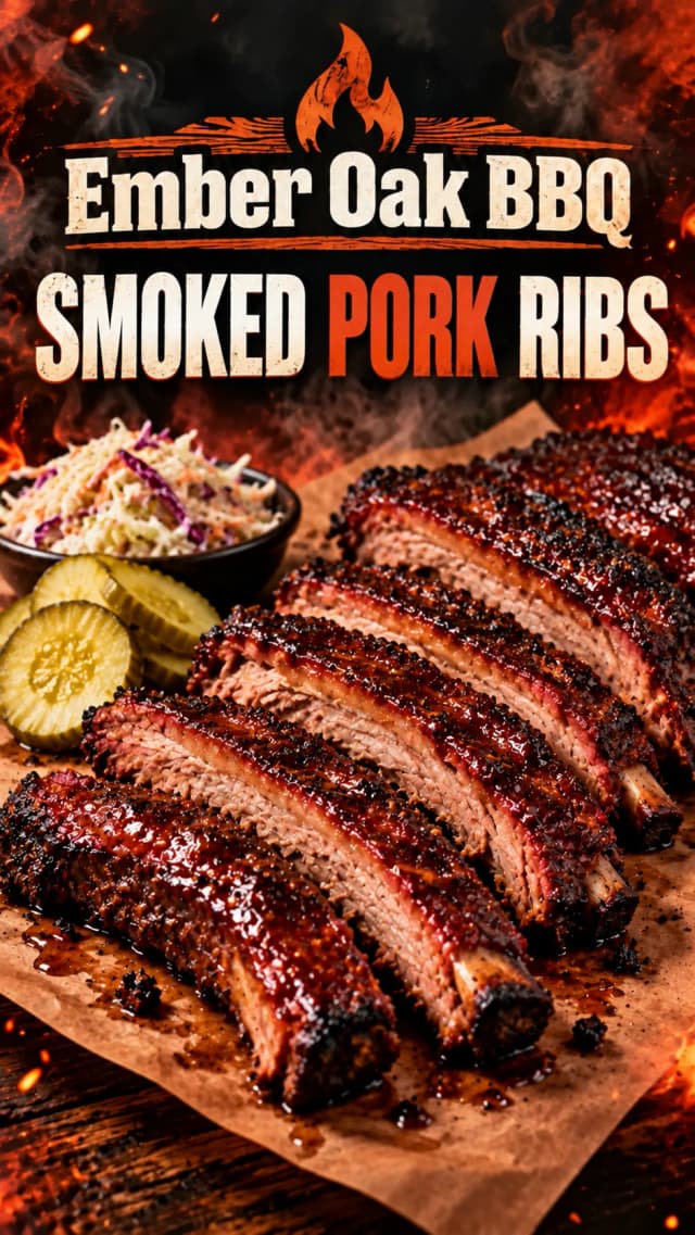 Smoked pork ribs