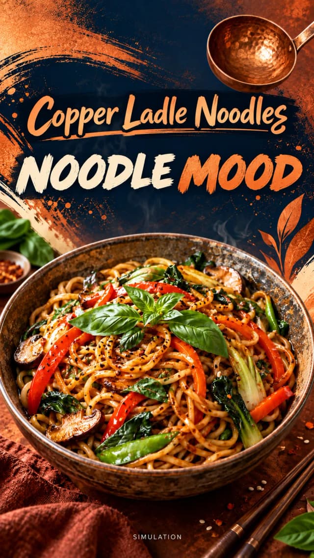 Basil noodle bowl — Simulation 2